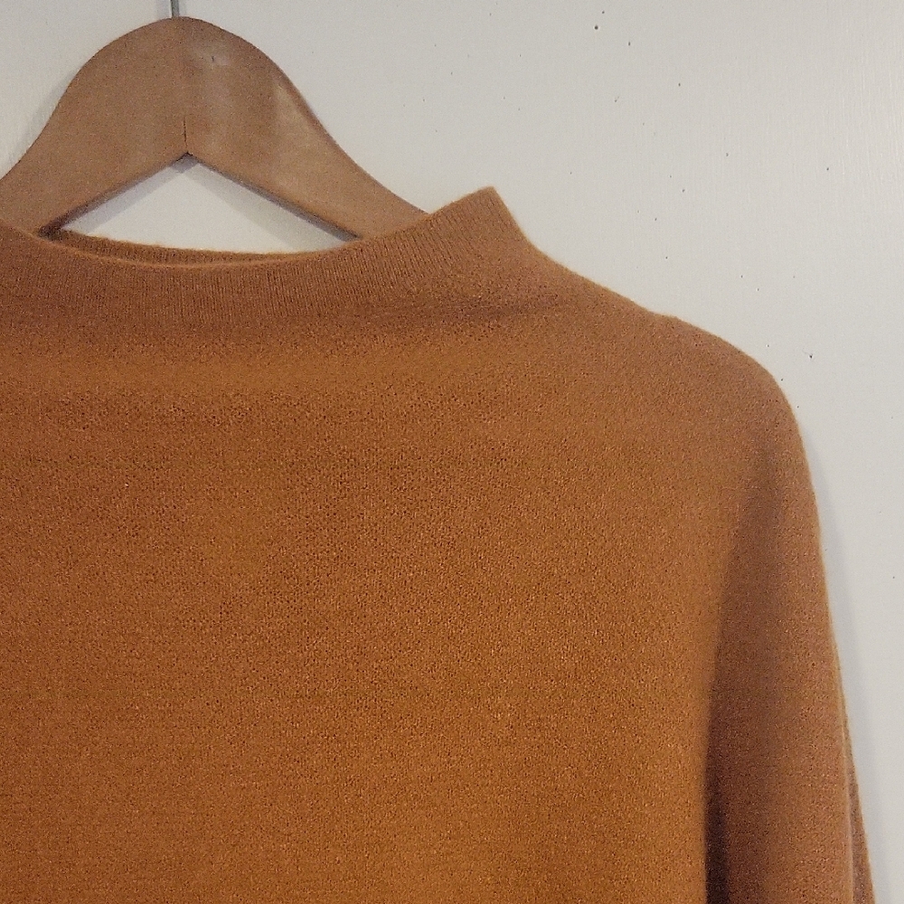 Anthropologie Maeve Rust Cashmere Sweater Boxy XL